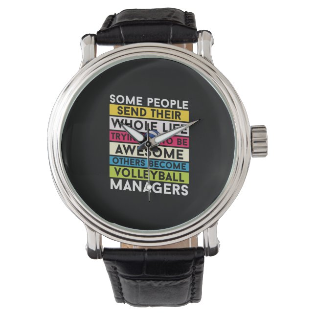 Volleyball Player | Volleyball Managers Armbanduhr (Vorderseite)