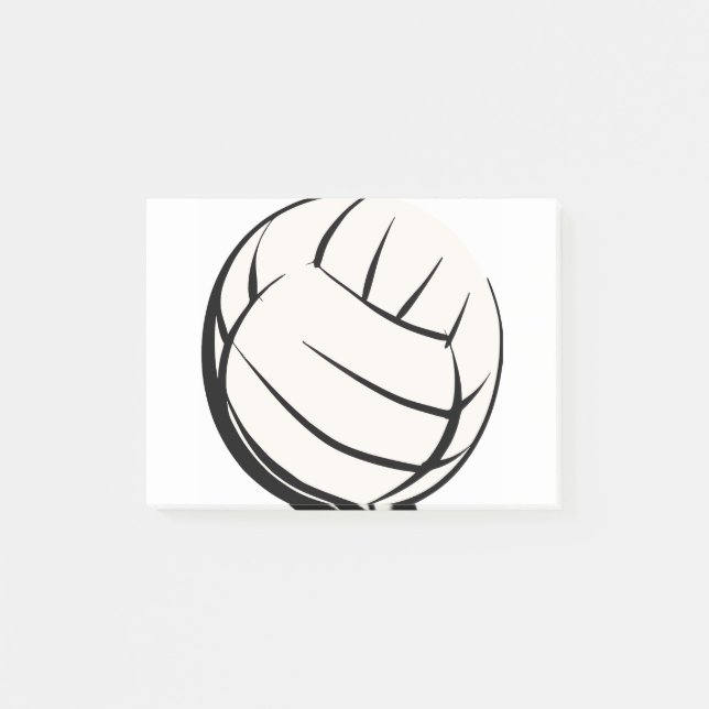 Volleyball Post-it Klebezettel (Vorderseite)