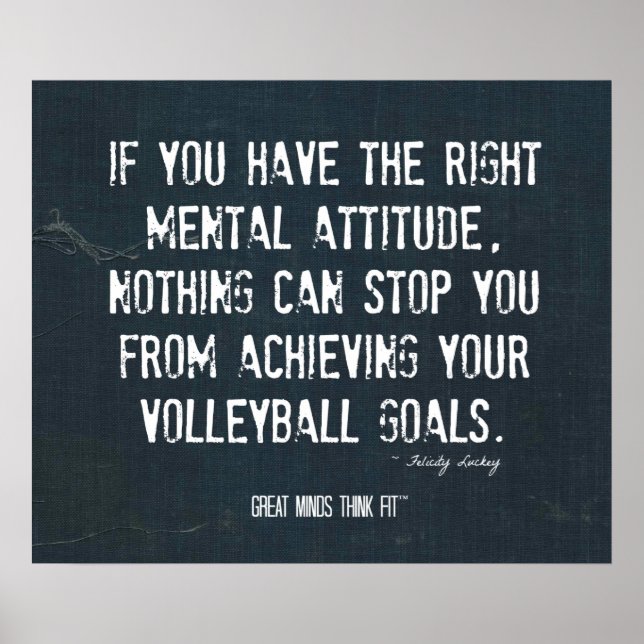 Volleyball Poster 003 - Denim Inspiration (Vorne)