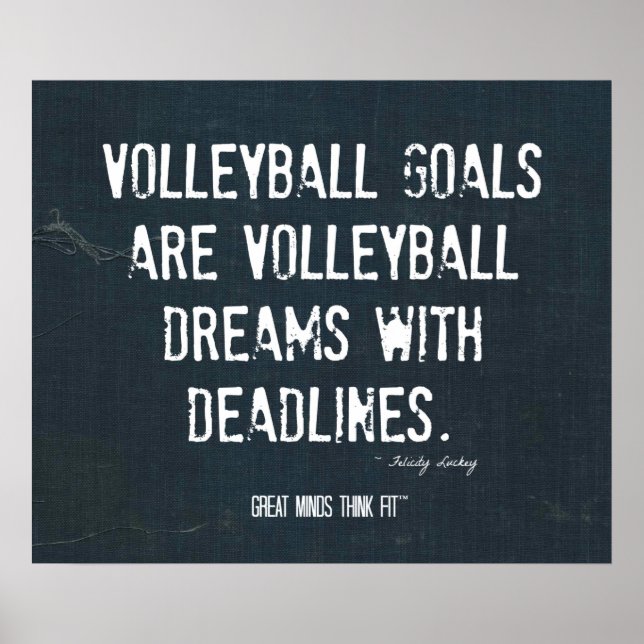 Volleyball Poster 005 - Denim Inspiration (Vorne)