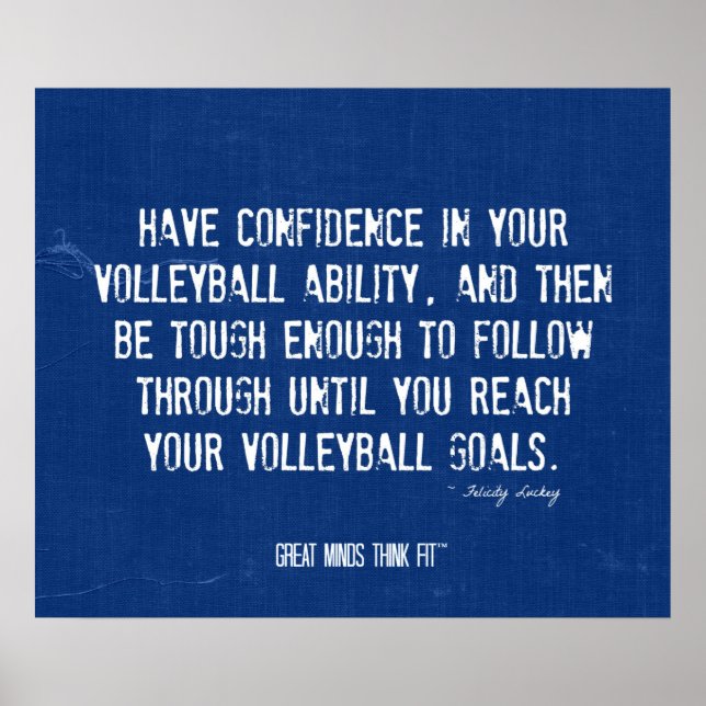 Volleyball Poster 017 - Denim Colors (Vorne)