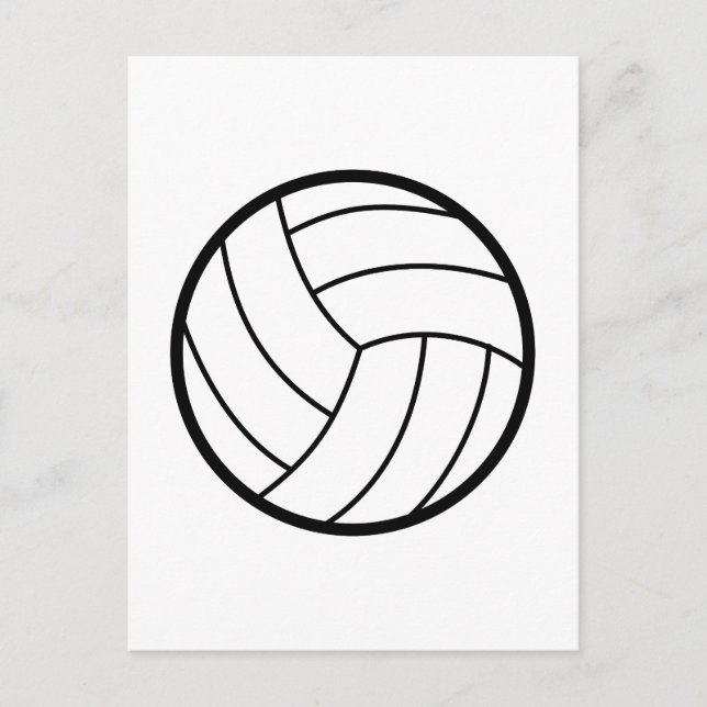 Volleyball Postkarte (Vorderseite)