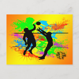 Volleyball Postkarte
