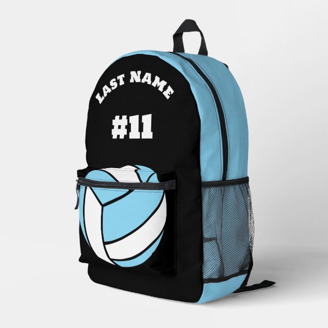 Volleyball Print Team Name Custom Sports Bags Bedruckter Rucksack (Rückseitige Ecke Rechts)