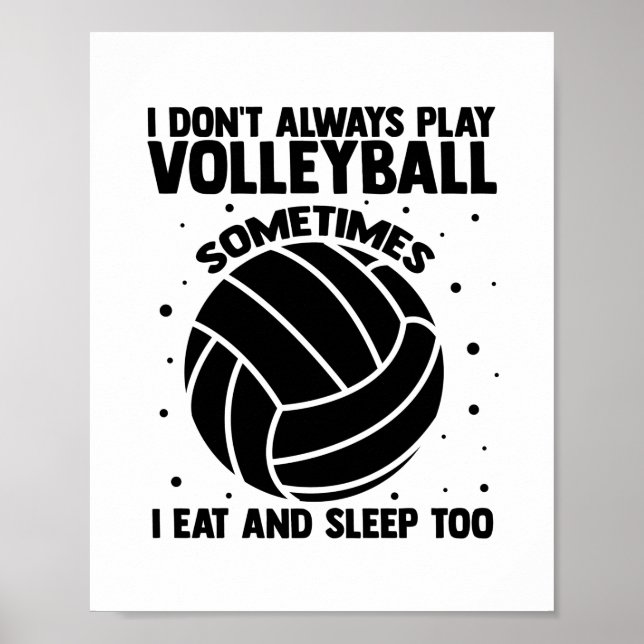 Volleyball-Redewendungen | Volleyball Player Team  Poster (Vorne)