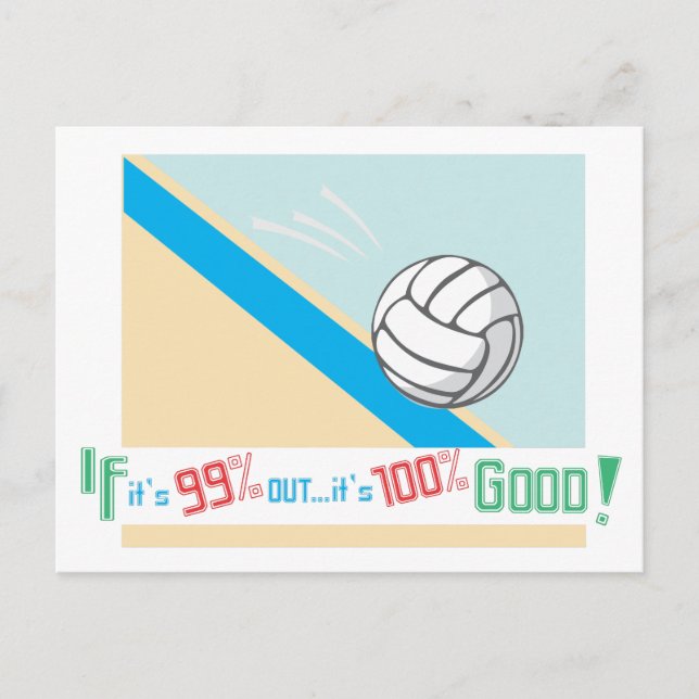 Volleyball.. Regeln! Postkarte (Vorderseite)
