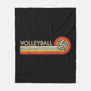 Volleyball Retro Cool Vintage Teenager Erwachsene Fleecedecke