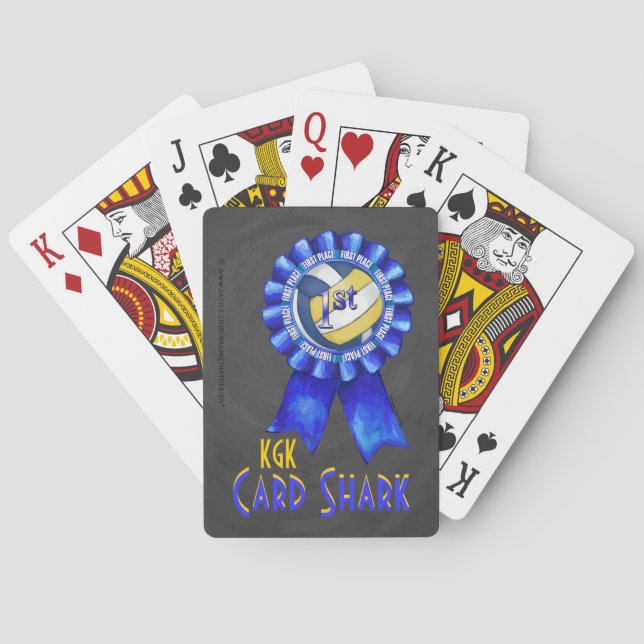 Volleyball Ribbons 1 Spielkarten (Rückseite)