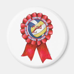 Volleyball Ribbons 2 Magnet