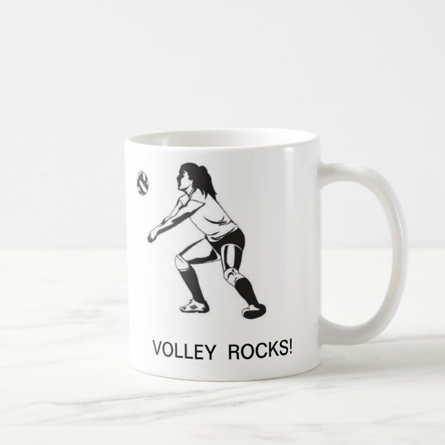 VOLLEYBALL ROCKS!Tasse Kaffeetasse (Rechts)