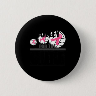 Volleyball Rosa Brustkrebs Schleife Volleyball Button