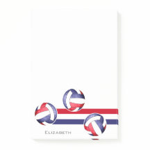 Volleyball, rot blau