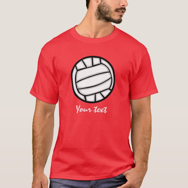 Volleyball; Rot T-Shirt (Vorderseite)