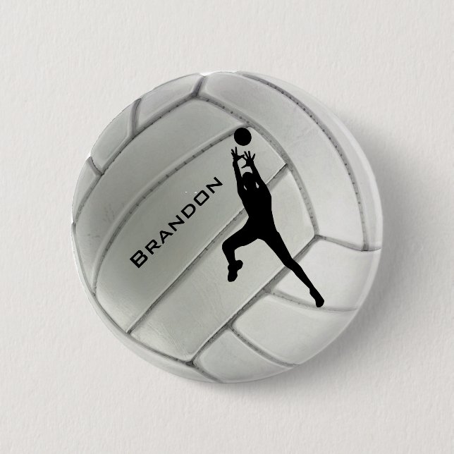 Volleyball Round Button (Vorderseite)