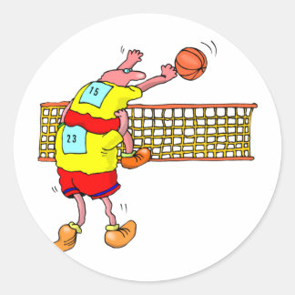 Volleyball Runder Aufkleber