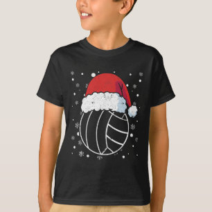 Volleyball Santa Claus Hat Sport Weihnachtsjs Xm T-Shirt