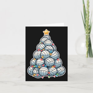 Volleyball Santa Xmas Trem Funny Christmas Player Karte