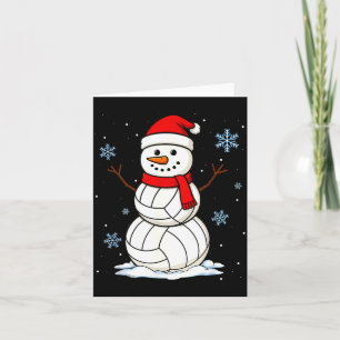 Volleyball Schneemann Frohe Weihnachten Lustiger S Karte