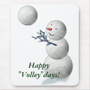 Volleyball-Schneemann-Weihnachten Mousepad