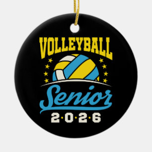 Volleyball Senior 2026 Keramik Ornament