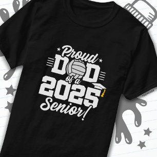 Volleyball Senior Class 2025 Abschluss Proud Vater T-Shirt
