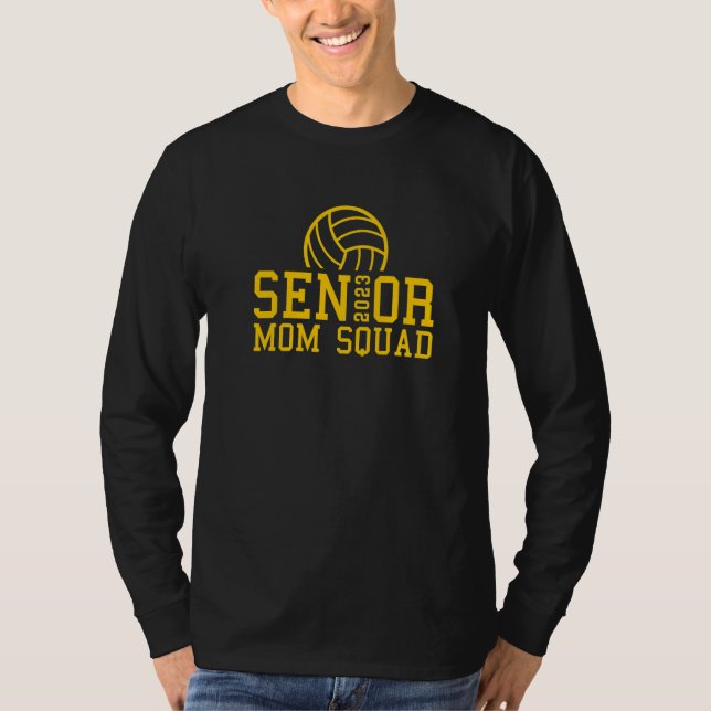 Volleyball Senior Mom Squad  3 T-Shirt (Vorderseite)