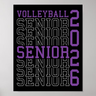 Volleyball Senior Night Volleyball Senior 2026 Abs Poster