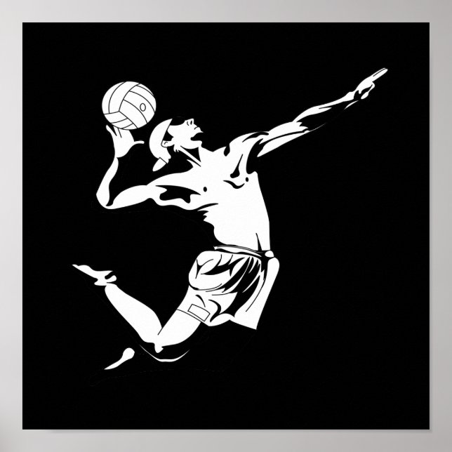 Volleyball-Server 2 Poster (Vorne)