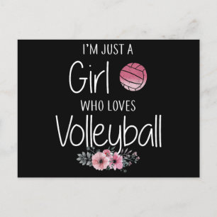 Volleyball-Shirt für Girls Teens Frauen Niedlich Feiertagspostkarte