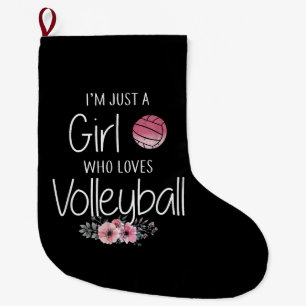Volleyball-Shirt für Girls Teens Frauen Niedlich Großer Weihnachtsstrumpf