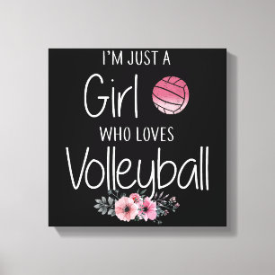 Volleyball-Shirt für Girls Teens Frauen Niedlich Leinwanddruck