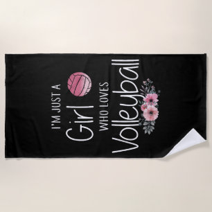 Volleyball-Shirt für Girls Teens Frauen Niedlich Strandtuch