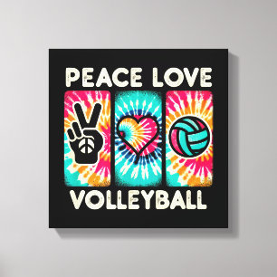 Volleyball Shirt für Teens Frauen Mädchen Liebe de Leinwanddruck