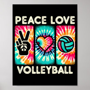 Volleyball Shirt für Teens Frauen Mädchen Liebe de Poster