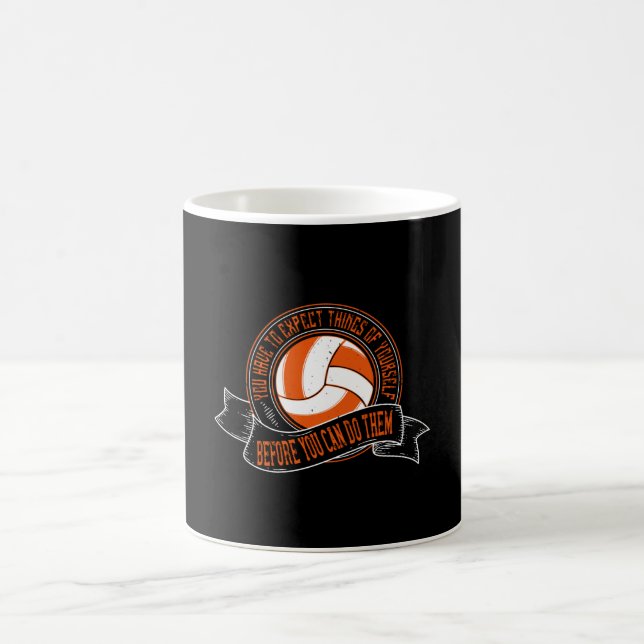 Volleyball - Sie müssen selbst etwas erwarten Kaffeetasse (Mittel)