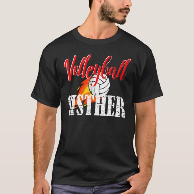 Volleyball Sister Volleyball   T-Shirt (Vorderseite)