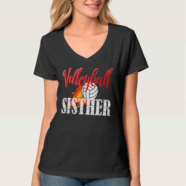 Volleyball Sister Volleyball   T-Shirt (Vorderseite)