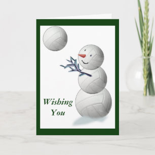 Volleyball Snowman Weihnachten