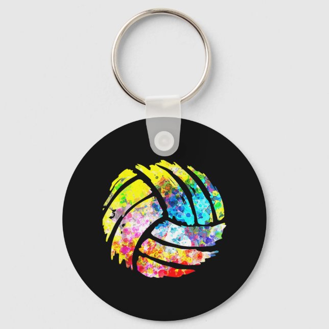 Volleyball Spaß Geschenke für Vater-Mama-Spielertr Schlüsselanhänger (Vorderseite)