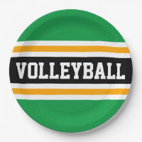 VOLLEYBALL Spaß Hellgrüne, schwarz-gelbe Streifen
