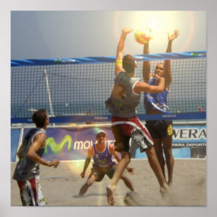 Volleyball-Spiel-Plakat Poster