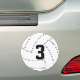 Volleyball Spieler Benutzerdefinierte Nummer oder  Auto Magnet