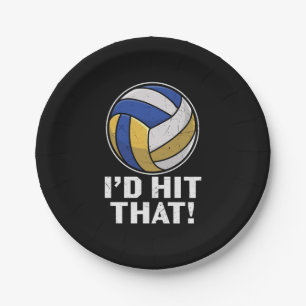 Volleyball-Spieler   Das würde ich treffen Pappteller