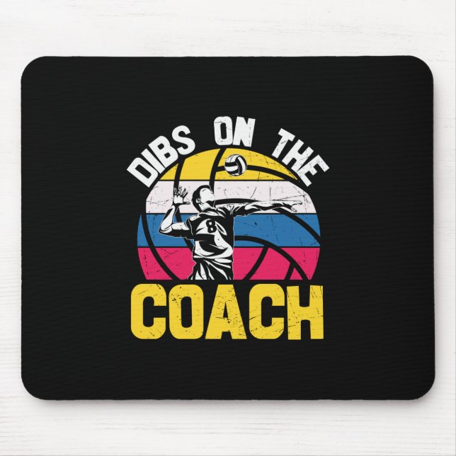 Volleyball-Spieler | Dibs auf dem Trainer Mousepad (Vorne)