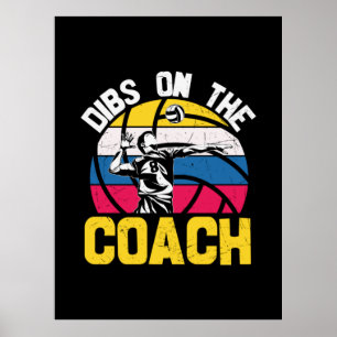 Volleyball-Spieler Dibs auf dem Trainer Poster
