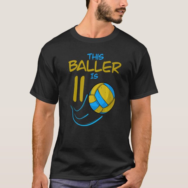 Volleyball-Spieler Dieser Baller ist 11 Volleyball T-Shirt (Vorderseite)