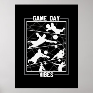 Volleyball-Spieler   Game Day Vibes Poster
