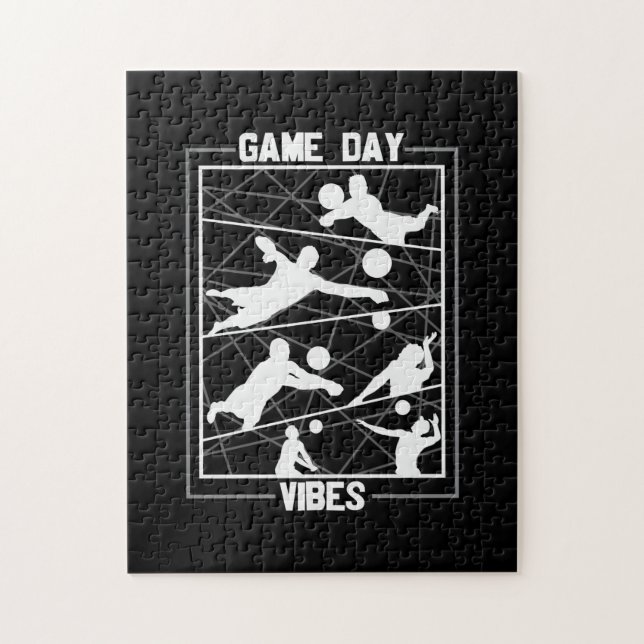 Volleyball-Spieler | Game Day Vibes Puzzle (Vertikal)