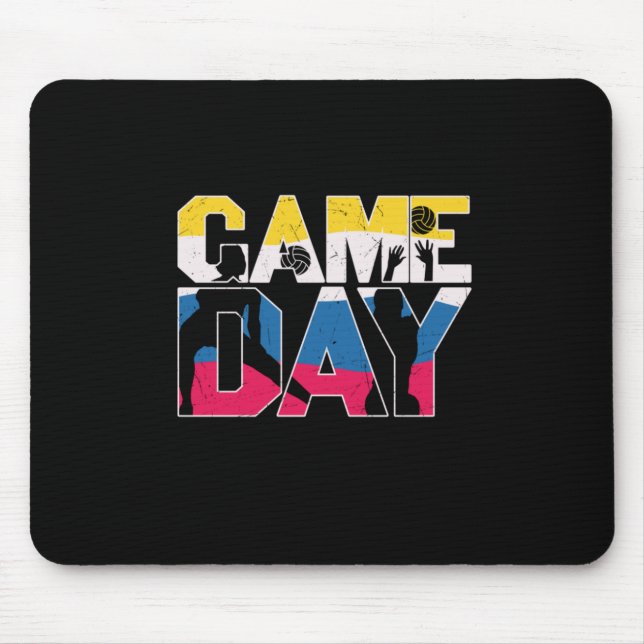 Volleyball-Spieler | Game Day Volleyball Mousepad (Vorne)