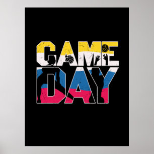 Volleyball-Spieler Game Day Volleyball Poster